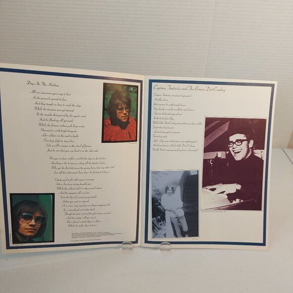 Elton John ~ Captain Fantastic And The Brown Dirt Cowboy w/book(Vinyl LP, 1975) - Picture 6 of 9
